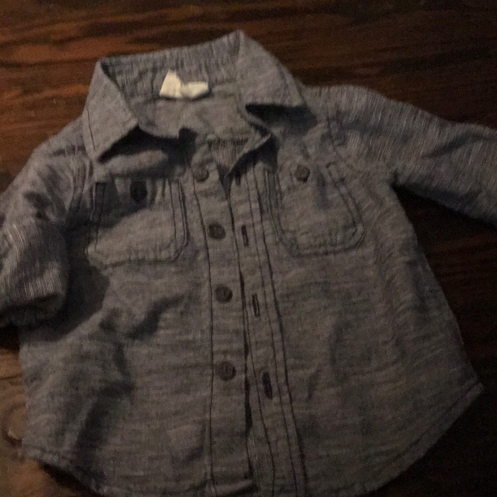 Linen button down